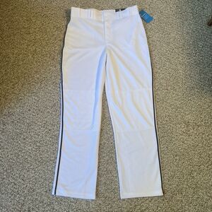 Champro Adult Large MVP Series Open Bottom Baseball Pants White NWT Uniform